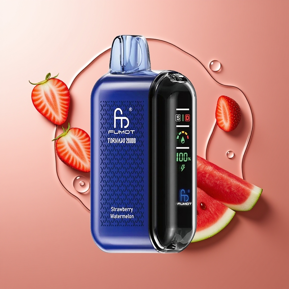 Fumot Tornado 20000 Sutsud Maasikas-Arbuus Dual Mesh Coil Smart Display