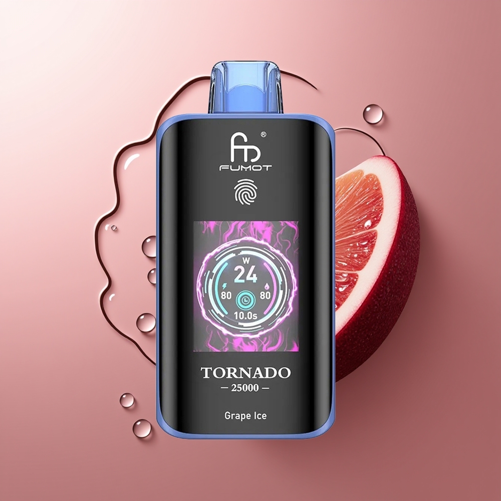 Fumot Tornado 25000 Püssi HD Ekraaniga 700mAh Akuga Viinamäe-Jää