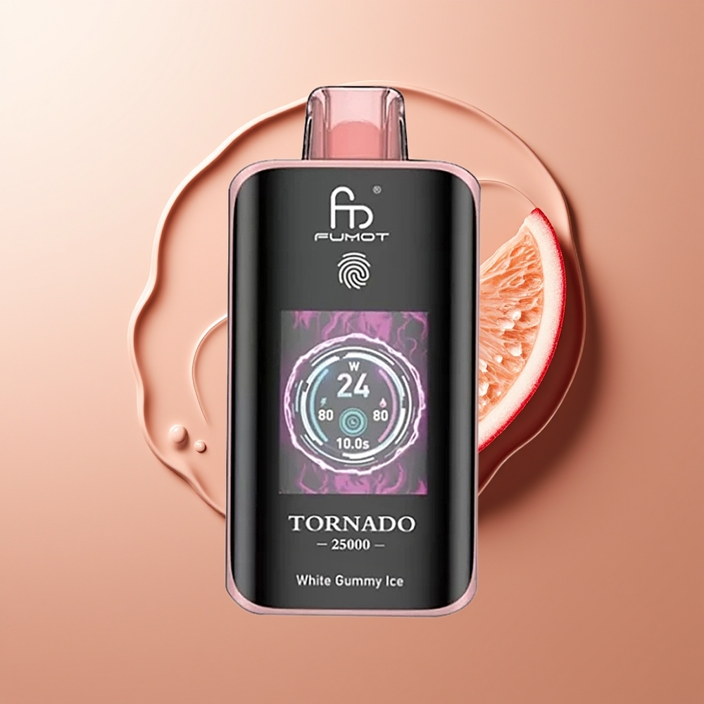 Fumot Tornado 25000 Puff Kiivi-Marja-Guava Tüüp-C Laadimine 700mAh Akuga
