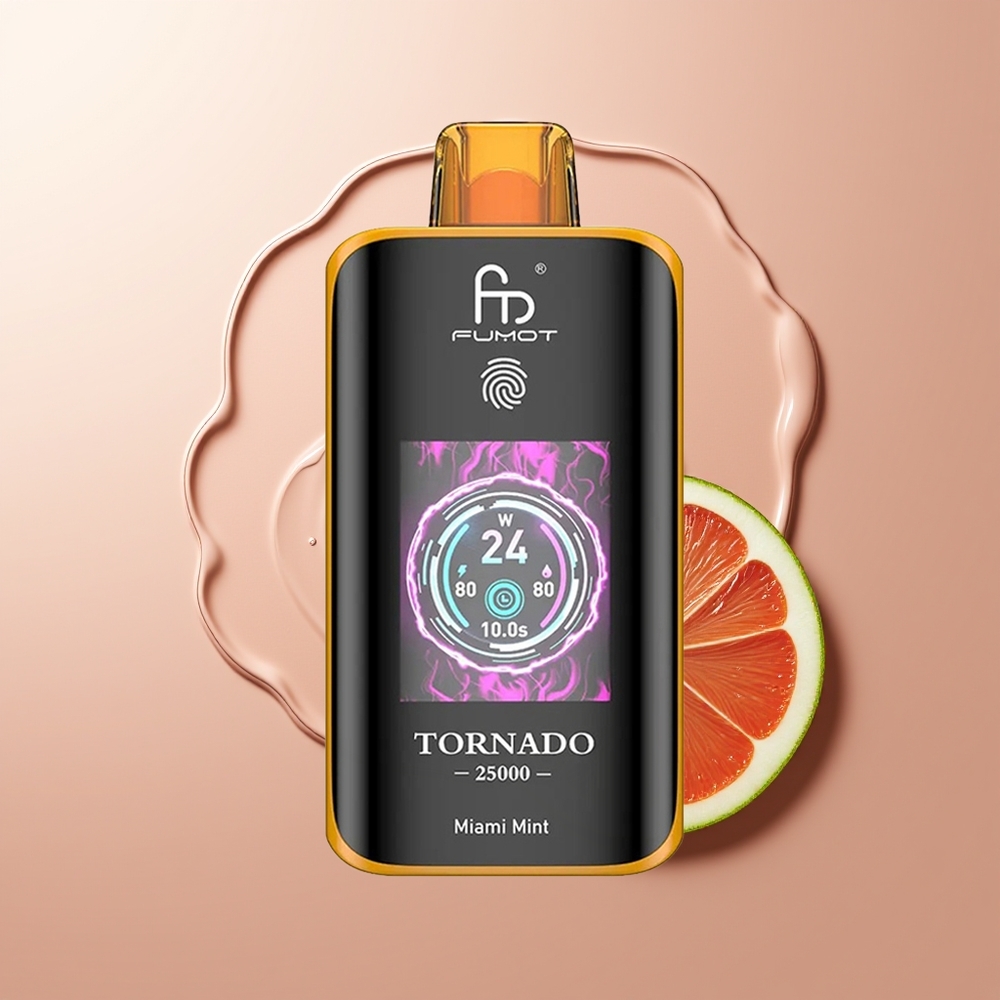Fumot Tornado 25000 Puhu Miami Münt HD Ekraan 20ml E-vedelik
