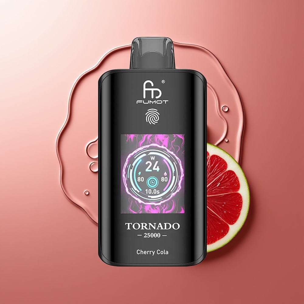 Fumot Tornado 25000 Suukorda Kirsi-Koola 700mAh Laaditav Type-C