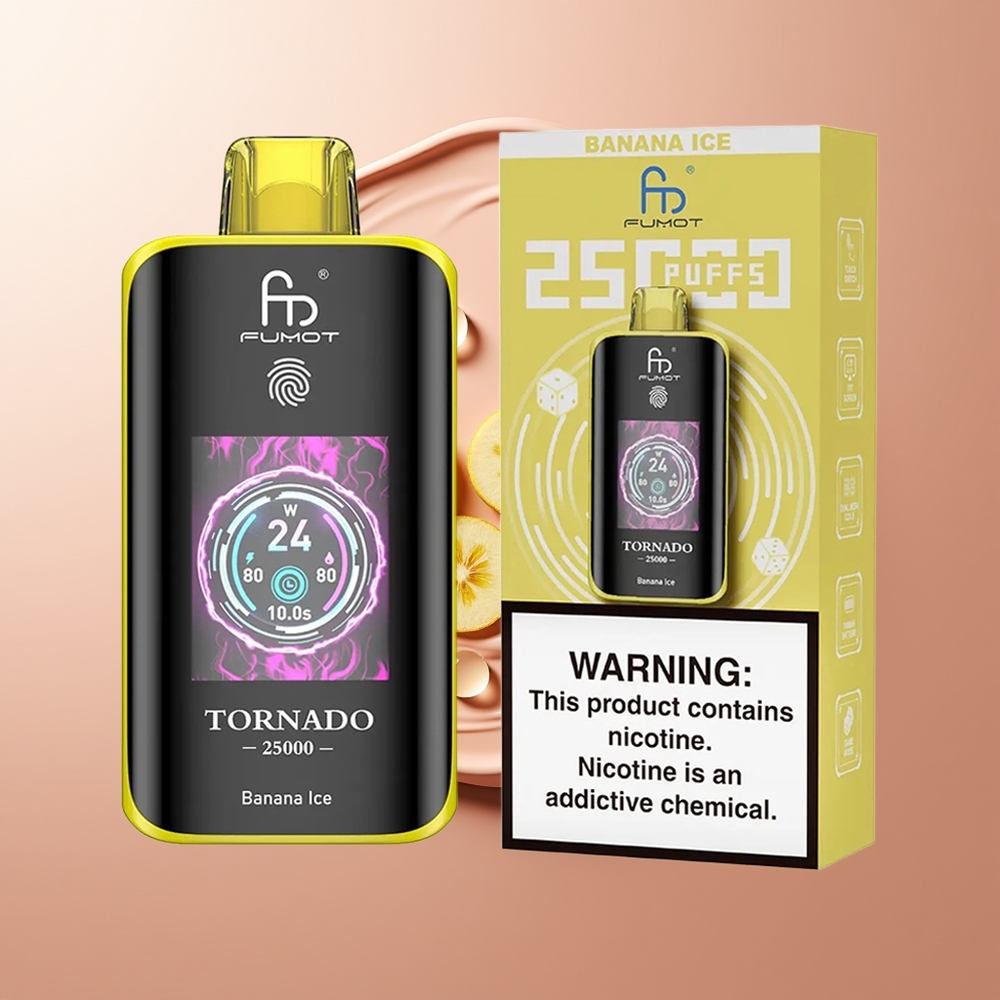 Fumot Tornado 25000 Suutmist 700mAh Laaditav Banaanijää