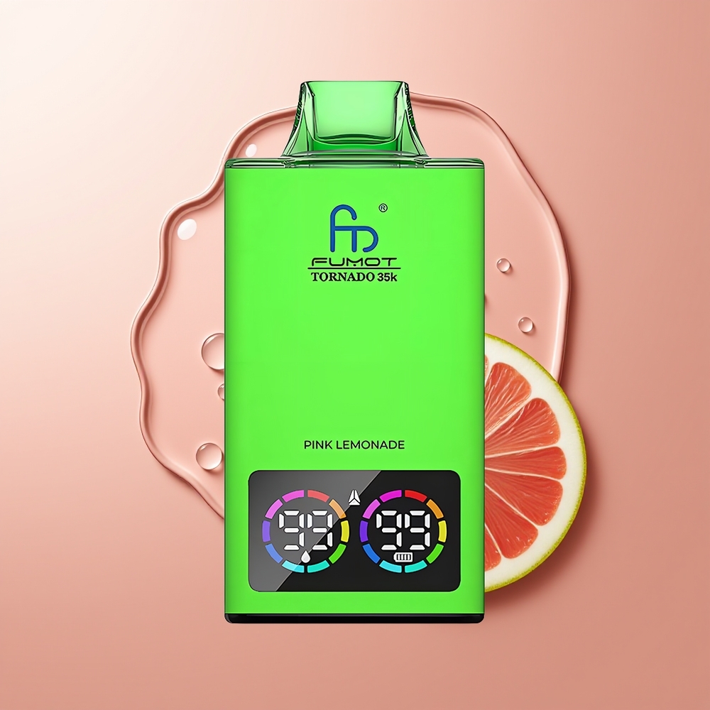 Fumot Tornado 35000 Sool Rohk Koikvärvilised Tuled Roosa Sitronlimonaad