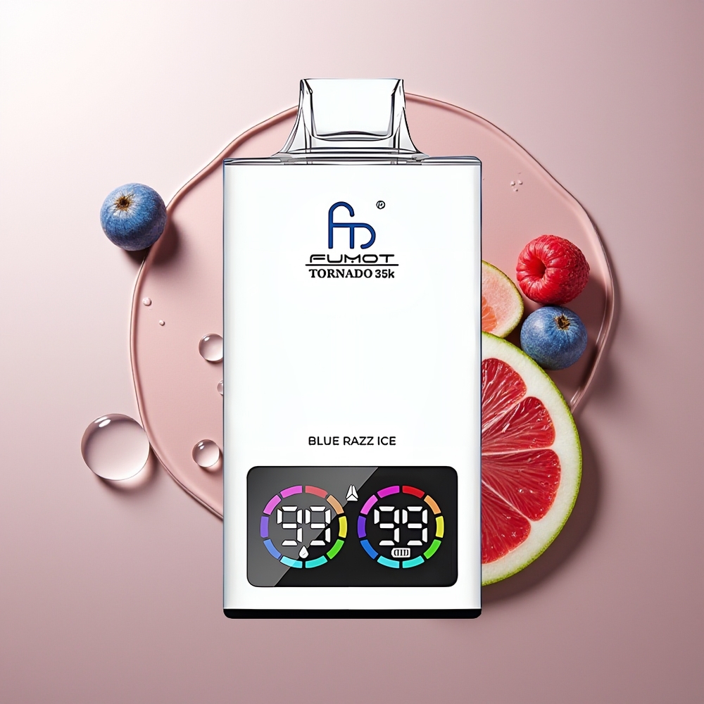 Fumot Tornado 35000 Suitsu Sinine Sõstar-Jää Indikaator Kiirlaadimine