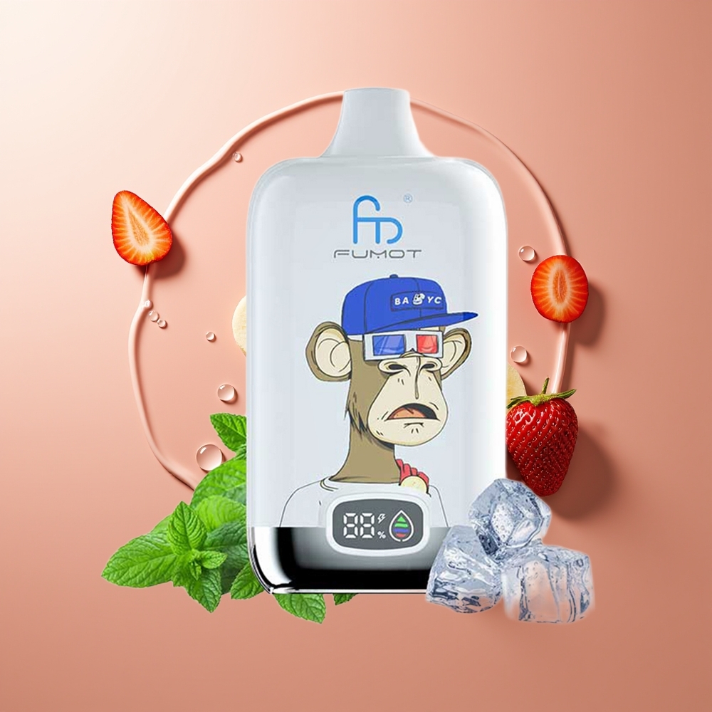 Fumot Tornado Digital Box 12000 Suut Maas-Mesh Maasikas-Banaan