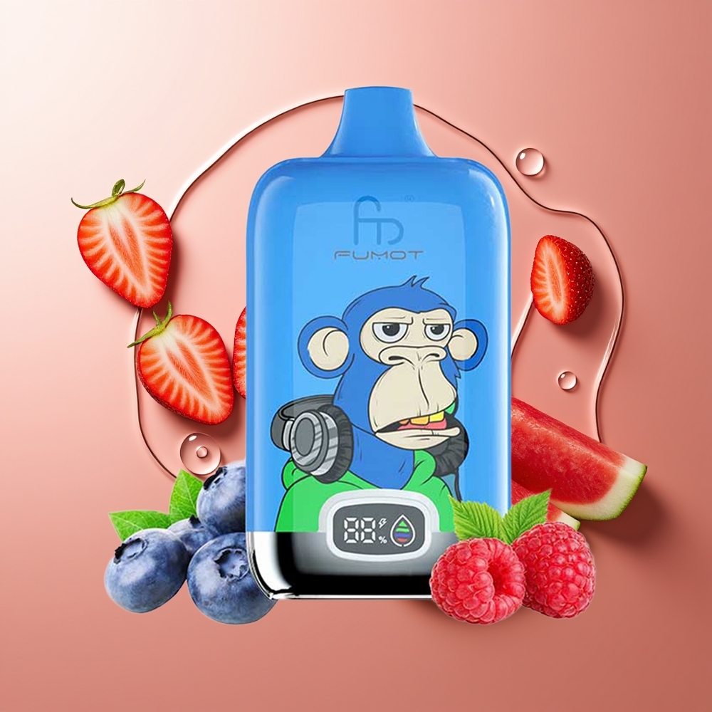 Fumot Tornado Digital Box 12000 Suutmaitsed Maasikas-Arbuus Mesh Coil Type-C