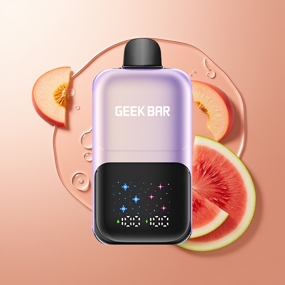 GEEK BAR 2GO 50000 Püssi Virsik Mango Vesimelonijää Suur Ekraan Kahekordne Paak