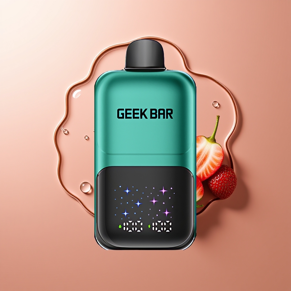 GEEK BAR 2GO 50000 Puhu Maasikas & Kivi Suur Ekraan Kahekordne Paak