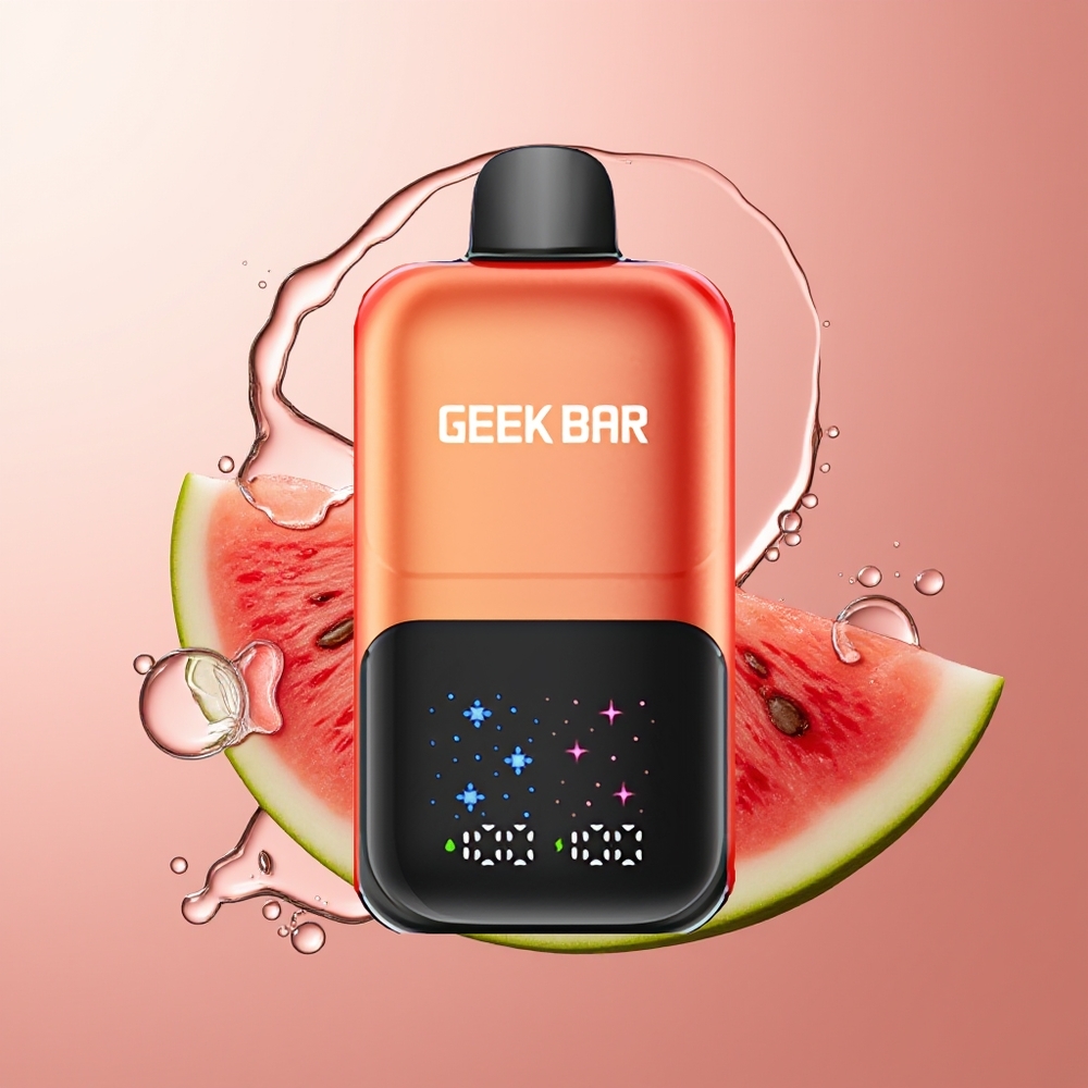 GEEK BAR 2GO 50 000 Puhu Vesimeloni Mullikommi Jää Interaktiivne Suur Ekraan Laaditav