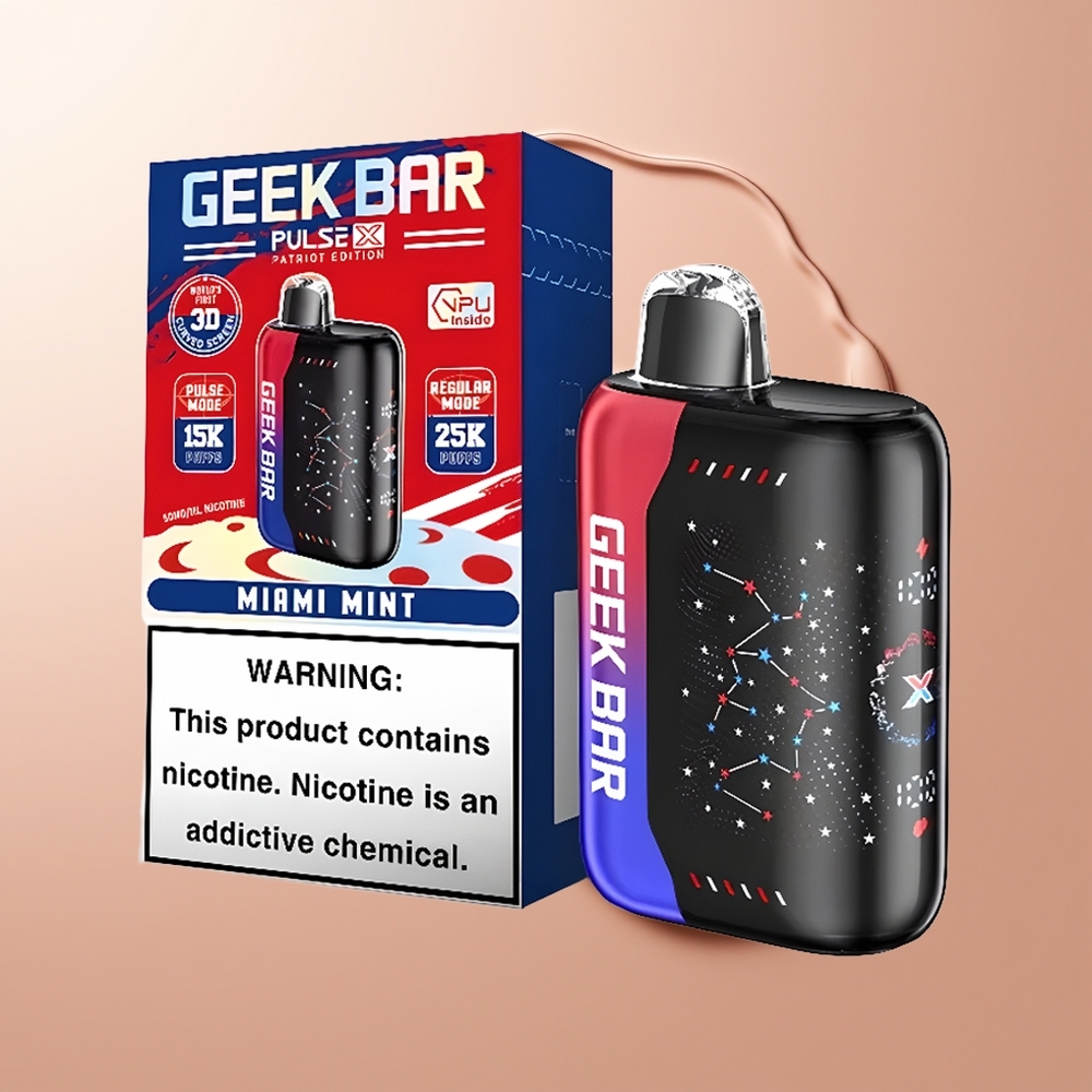 GEEK BAR Pulse X 25000 Puhangut 18mL E-mahl Patriootlik Väljaanne