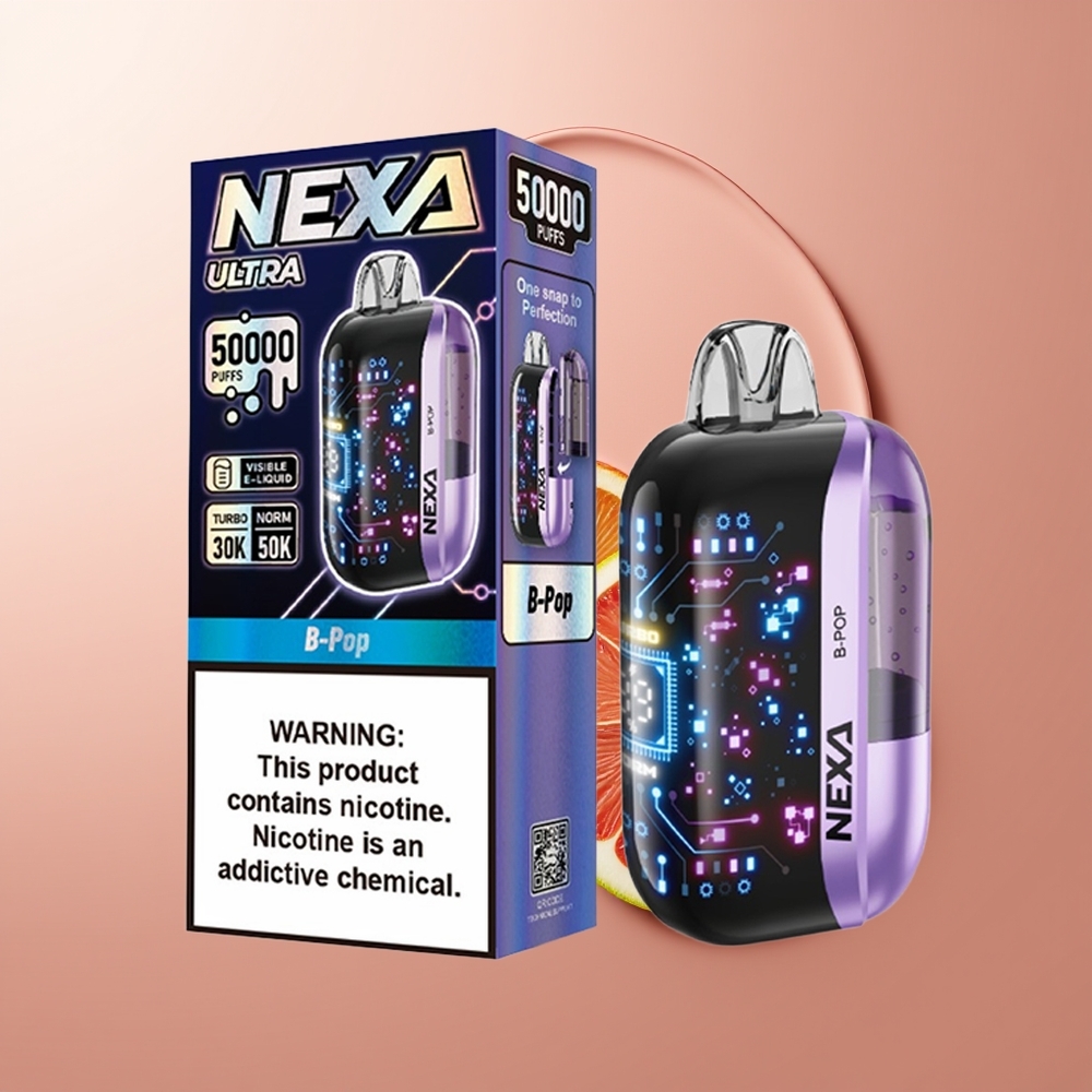 NEXA Ultra 50000 Pops 20ml 5% Mahlade Kombinatsioon 3D Ekraan