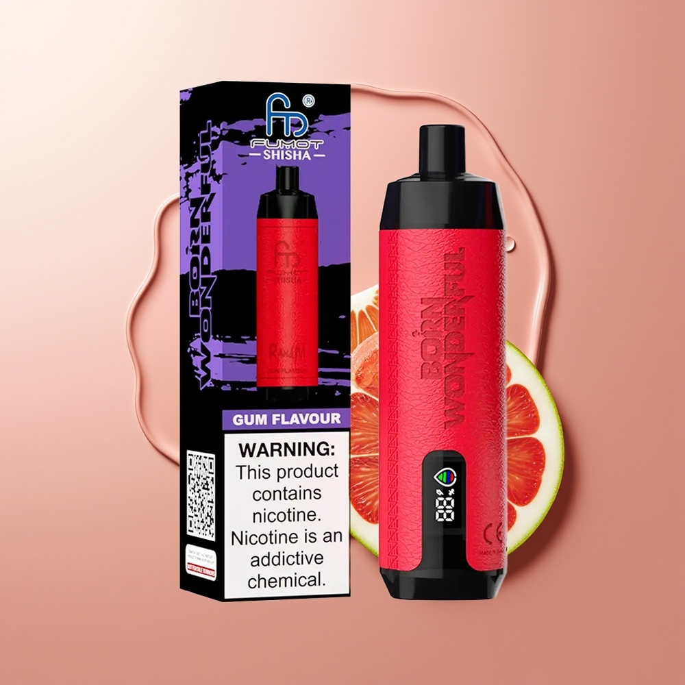RandM Fumot Shisha 10000 Puffs 0.6ohm Meshhäälestus Natsukomm Maitse Ühekordselt Kasutatav Vape