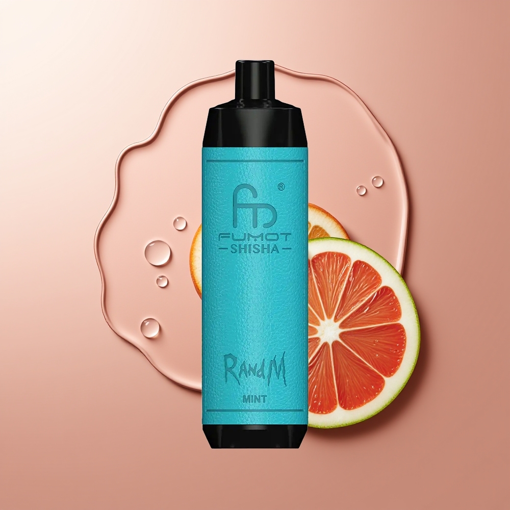 RandM Fumot Shisha 10000 Puffs 18ml Mentool Ühekordselt Kasutatav Vape