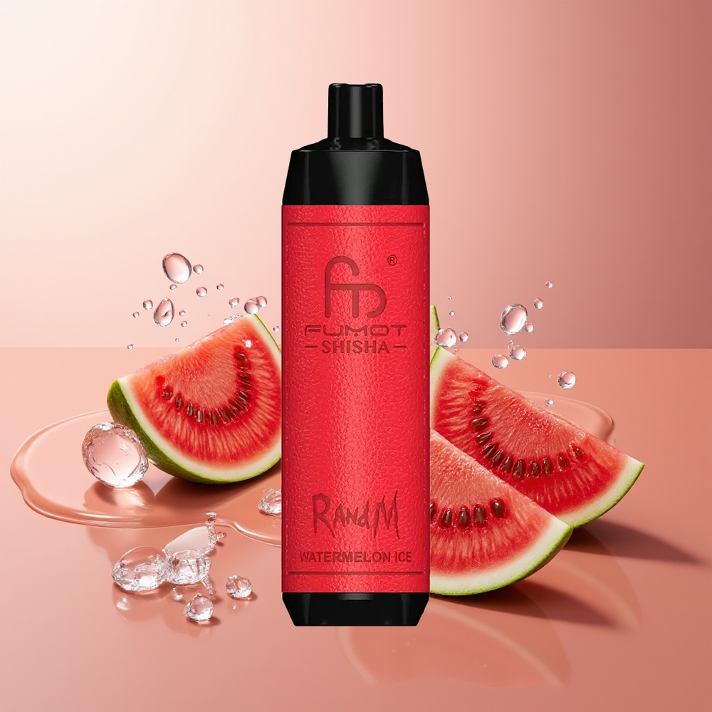 RandM Fumot Shisha 10000 Puffs 18ml Vesimelonijää Ühekordselt Kasutatav Vape