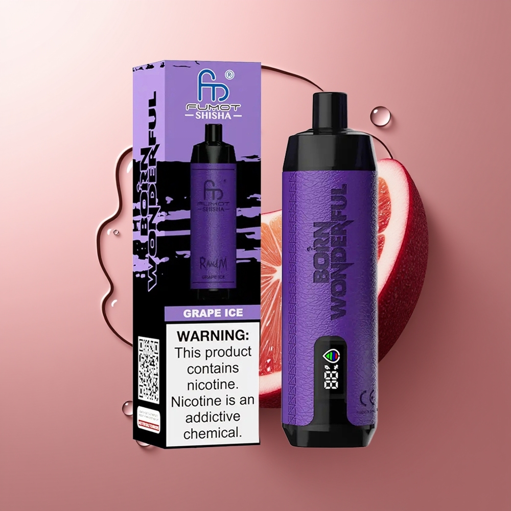 RandM Fumot Shisha 10000 Puffs Grape Ice 18ml 850mAh