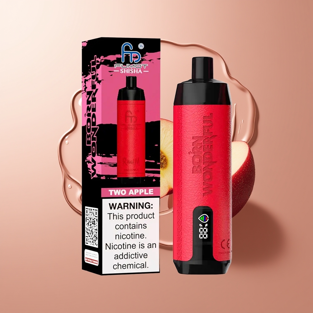 RandM Fumot Shisha 10000 Puffs Kaks Õuna 18ml e-vedelik 850 mAh aku