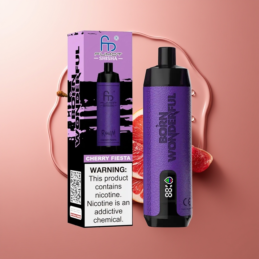 RandM Fumot Shisha 10000 Puffs Kirsi Fiesta 18ml 850mAh