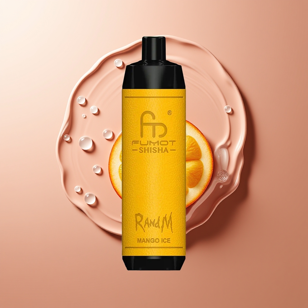 RandM Fumot Shisha 10000 Puffs Mango-Jää 18ml Tüüp-C