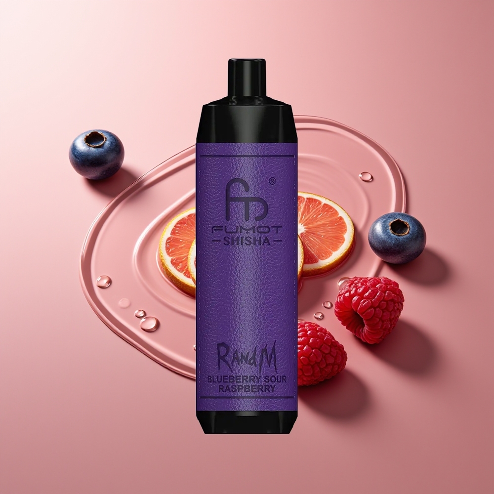 RandM Fumot Shisha 10000 Puffs Mustikas-Hapukas Vaarikas 18ml 850 mAh