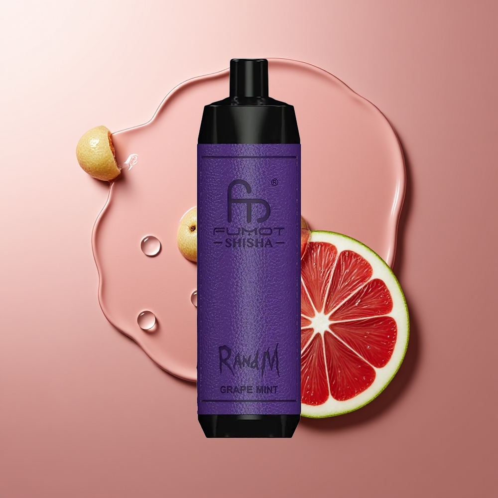 RandM Fumot Shisha 10000 Puffs Veine-Mündi LED-tuup