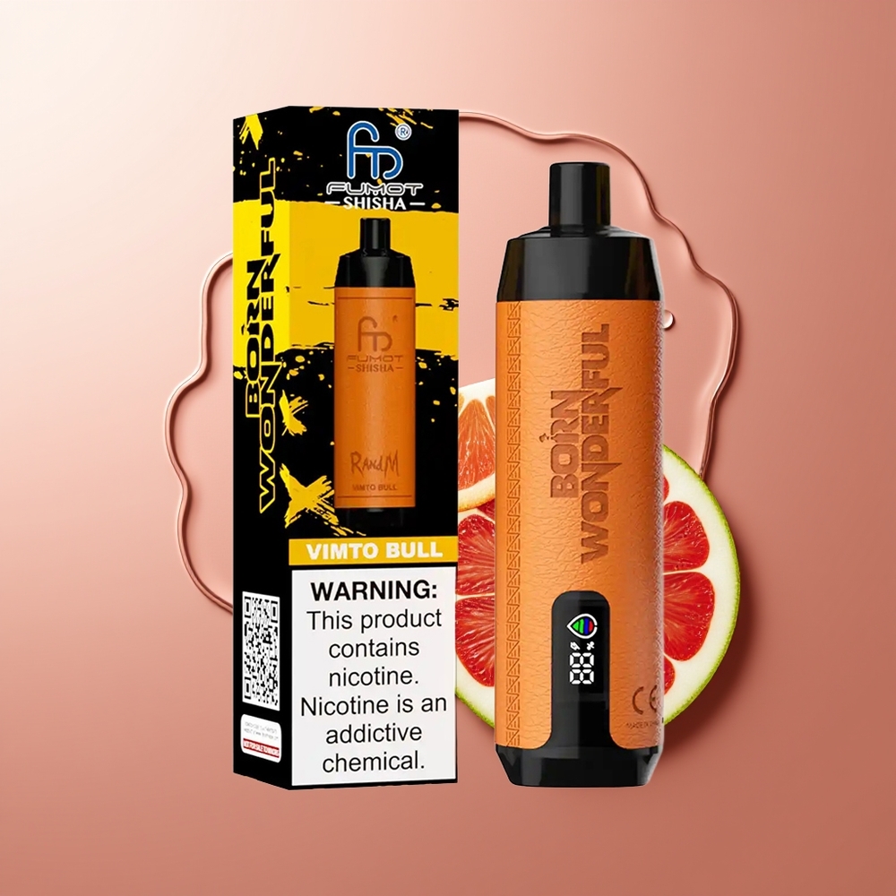 RandM Fumot Shisha 10000 Puffs Vimto Sõnn LED 18ml