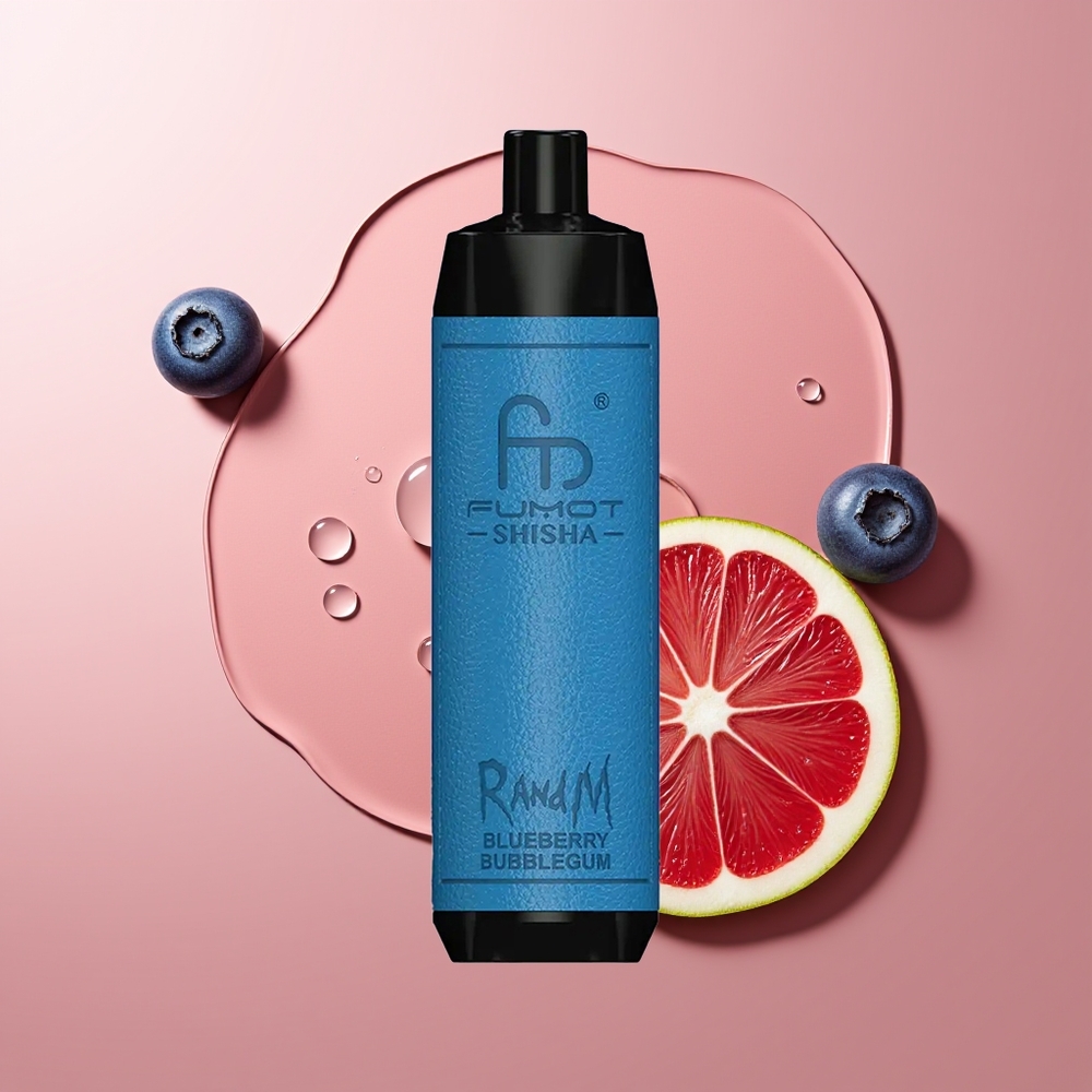 RandM Fumot Shisha 10000 Puhut Mustikamullkommi 18ml 850 mAh