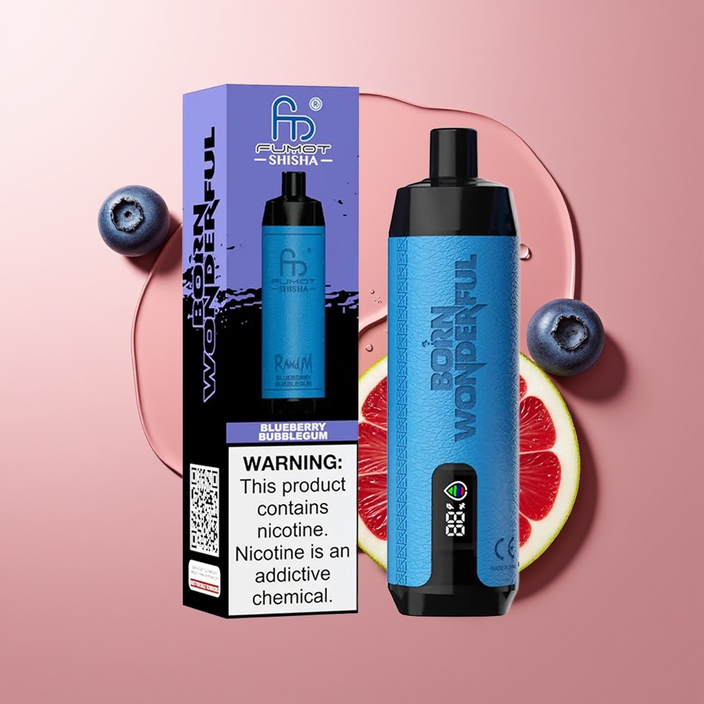 RandM Fumot Shisha 10000 Puhut Mustikamullkommi 18ml 850 mAh