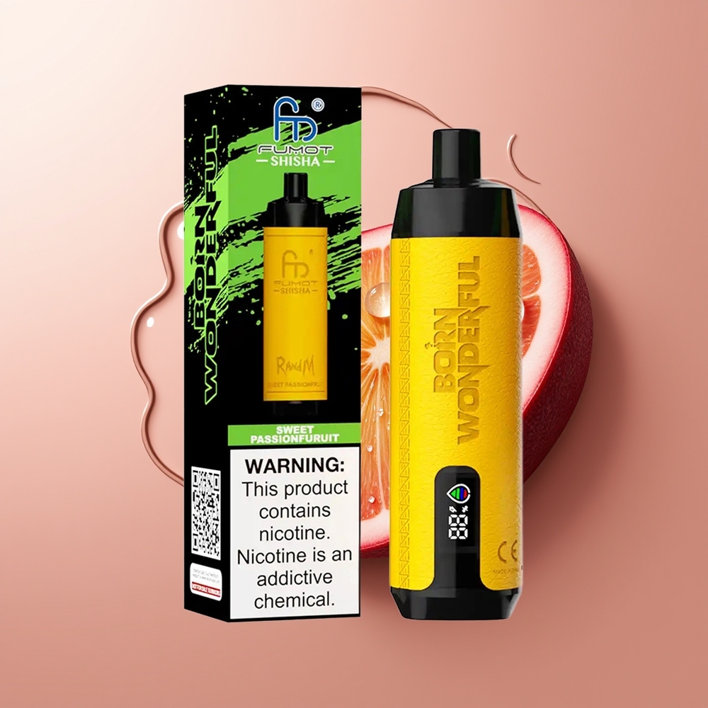 RandM Fumot Shisha 10000 Südamemesh Suhkpassionimaitsega Tüüp-C