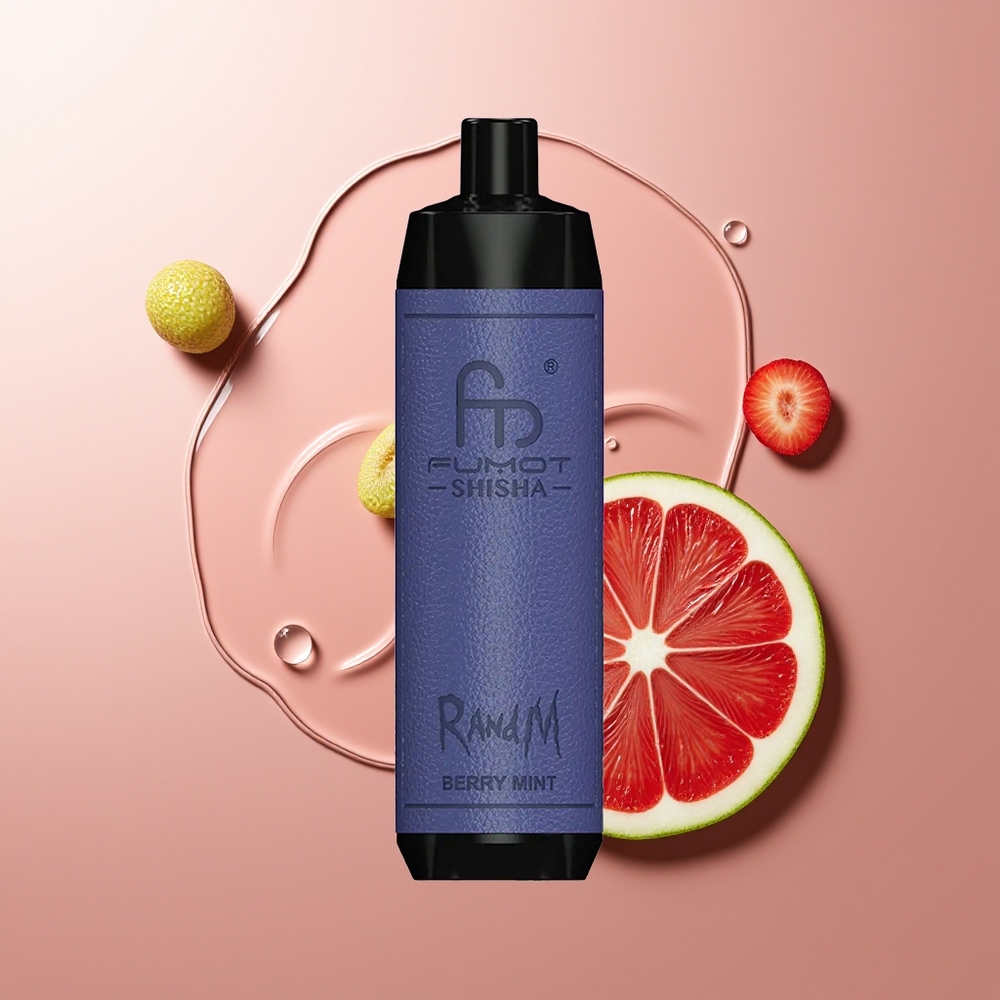 RandM Fumot Shisha 10000 Sügavuste Marja-Mündi Ühekordselt Kasutatav Vape 18ml 850mAh
