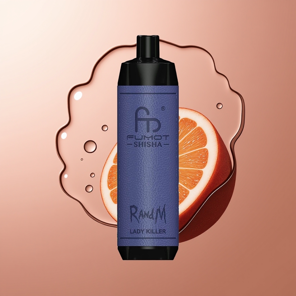 RandM Fumot Shisha 10000 Suutekesti 0,5% Nikotiini Ladetav Ühekordselt Kasutatav Vape Lady Killer