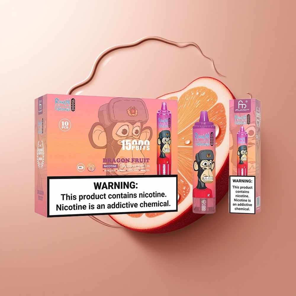 RandM Fumot Tornado 15000 Mahuti Maasik-Mangopuu LCD