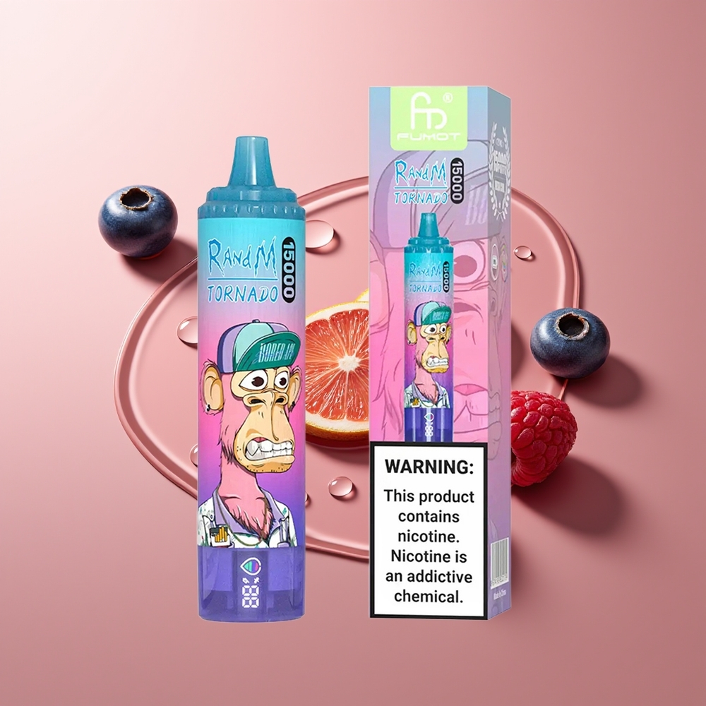 RandM Fumot Tornado 15000 Püssi Mustikas Vaarikas 25ml Mesh