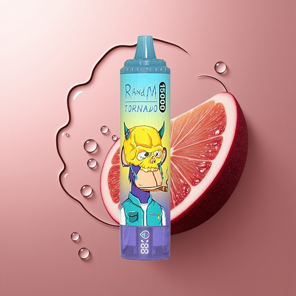 RandM Fumot Tornado 15000 Püssi Viinamarja-Jää Kombinatsioon 25ml LCD