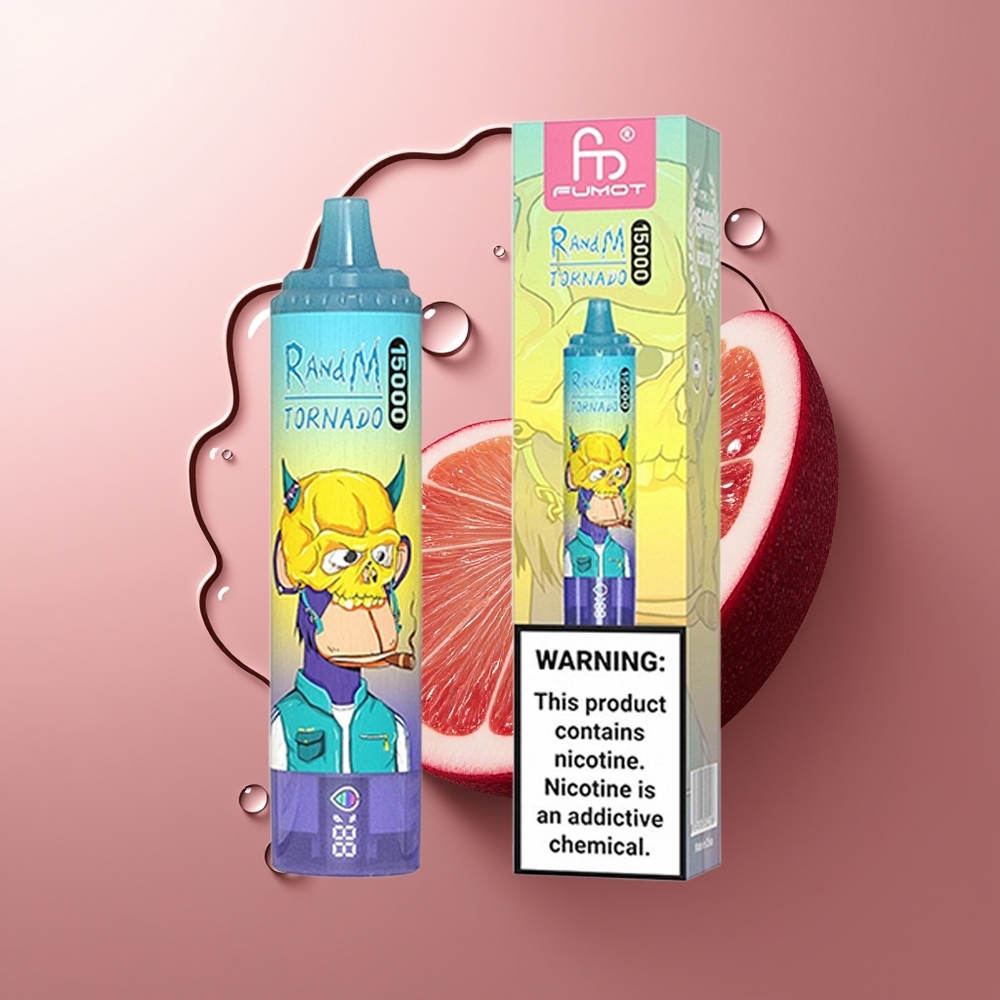 RandM Fumot Tornado 15000 Püssi Viinamarja-Jää Kombinatsioon 25ml LCD