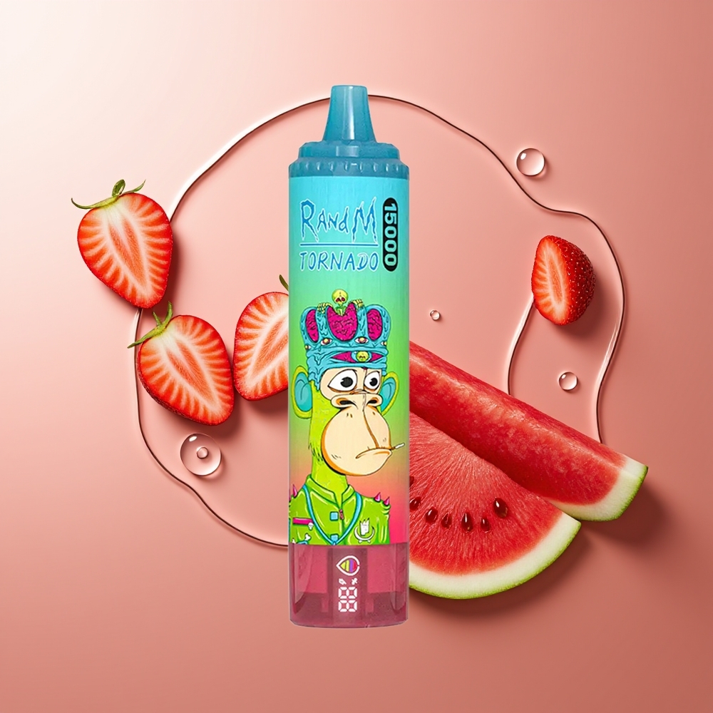 RandM Fumot Tornado 15000 Pahvlõhn Maasikas-Arbuus 25ml LCD