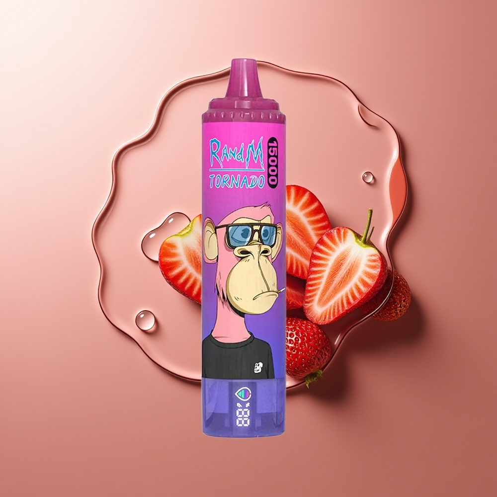 RandM Fumot Tornado 15000 Puffs Maasikas-Viinamari 850mAh LCD