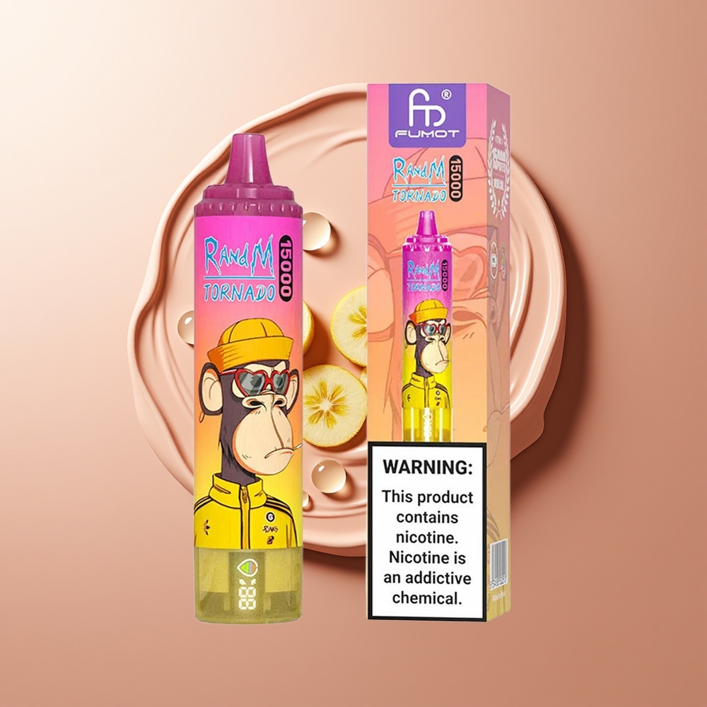 RandM Fumot Tornado 15000 Puhangut 25ml Banaanijää