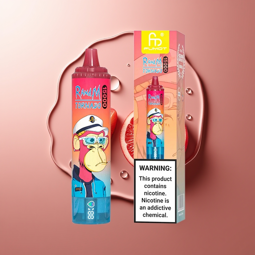 RandM Fumot Tornado 15000 Puhangut 25ml Kirsi