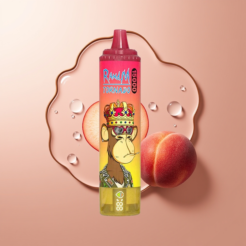 RandM Fumot Tornado 15000 Puhangut 25ml Virsikujää