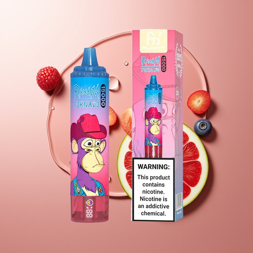RandM Fumot Tornado 15000 Puhangut Segamari Disposabel Vape 25ml Tüüp-C Laadimine