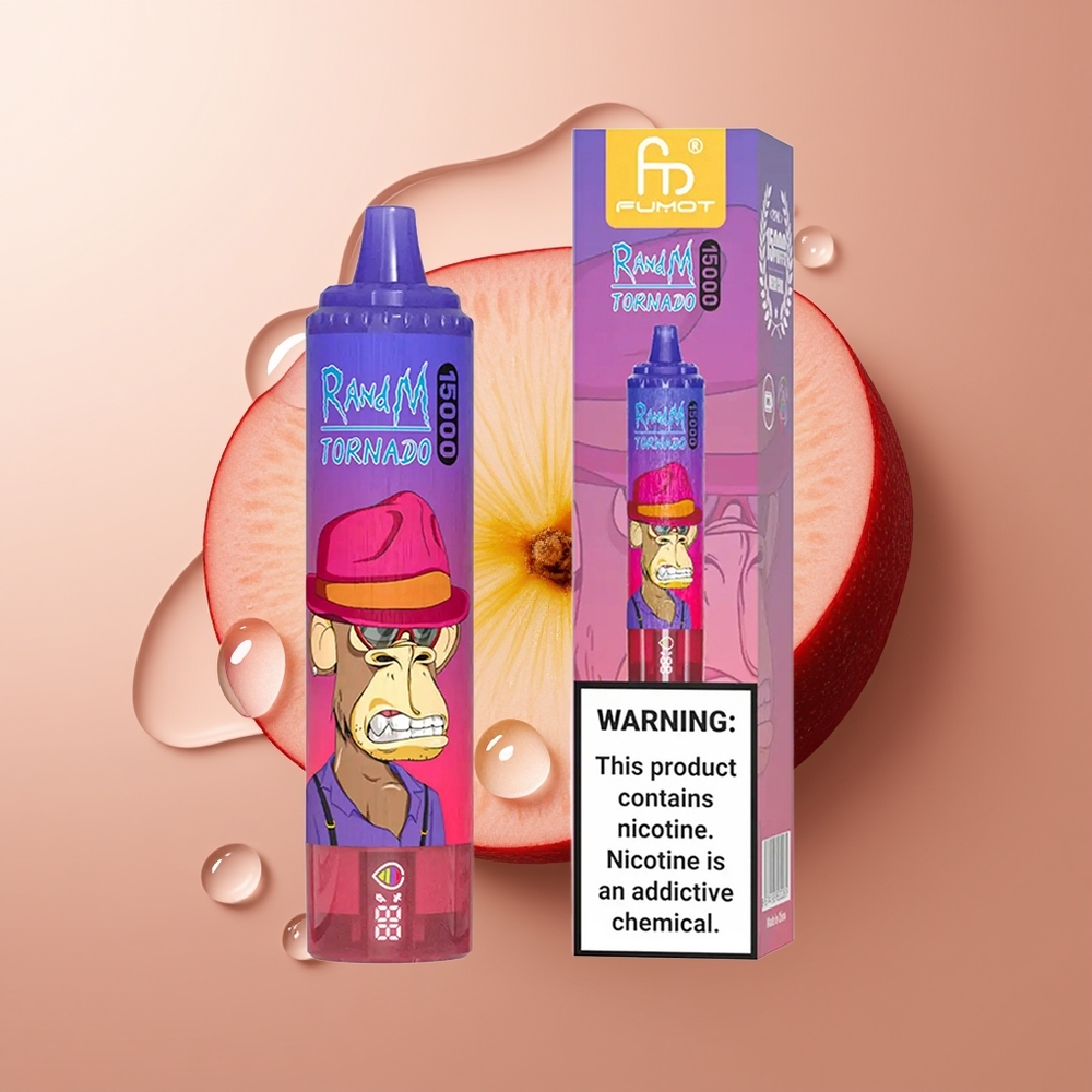 RandM Fumot Tornado 15000 Puhu Hapukas Õun 25ml LCD