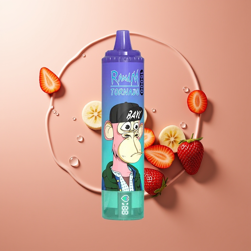 RandM Fumot Tornado 15000 Sutsud Maasikas-Banaan LCD