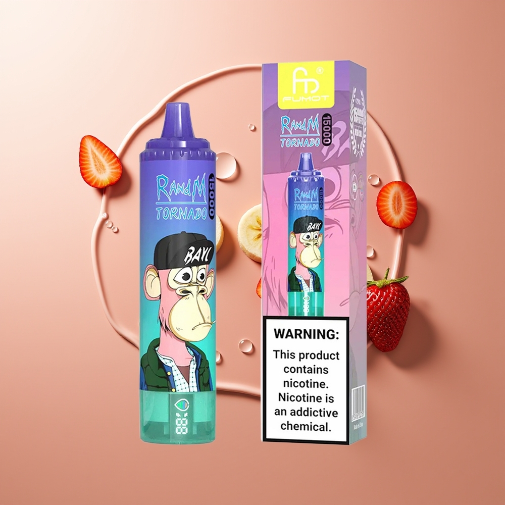 RandM Fumot Tornado 15000 Sutsud Maasikas-Banaan LCD