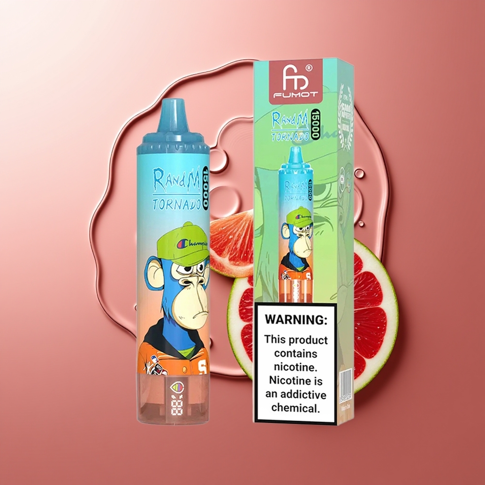 RandM Fumot Tornado 15000 Suutekestvus Kirsi-Koola 850mAh LCD