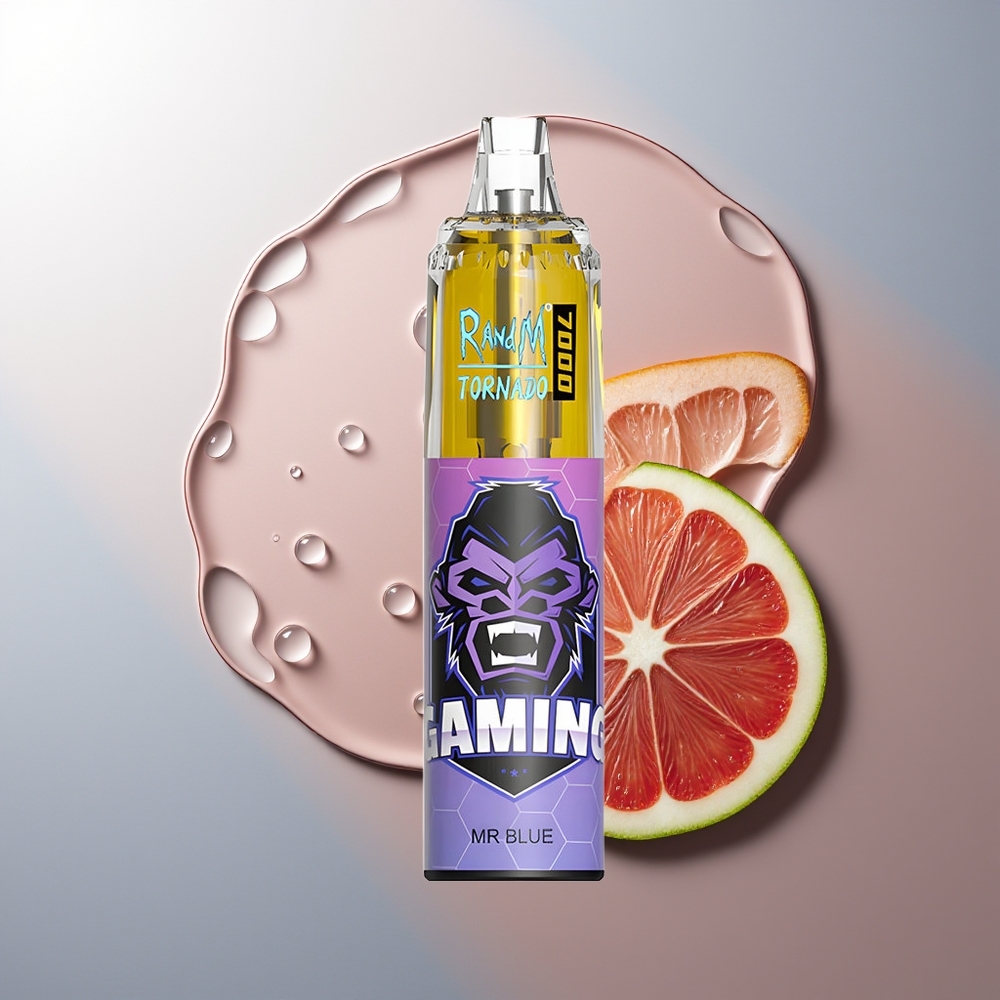 RandM Fumot Tornado 7000 Püssid Dr. Sinine 14ml E-vedelik RGB Tuli