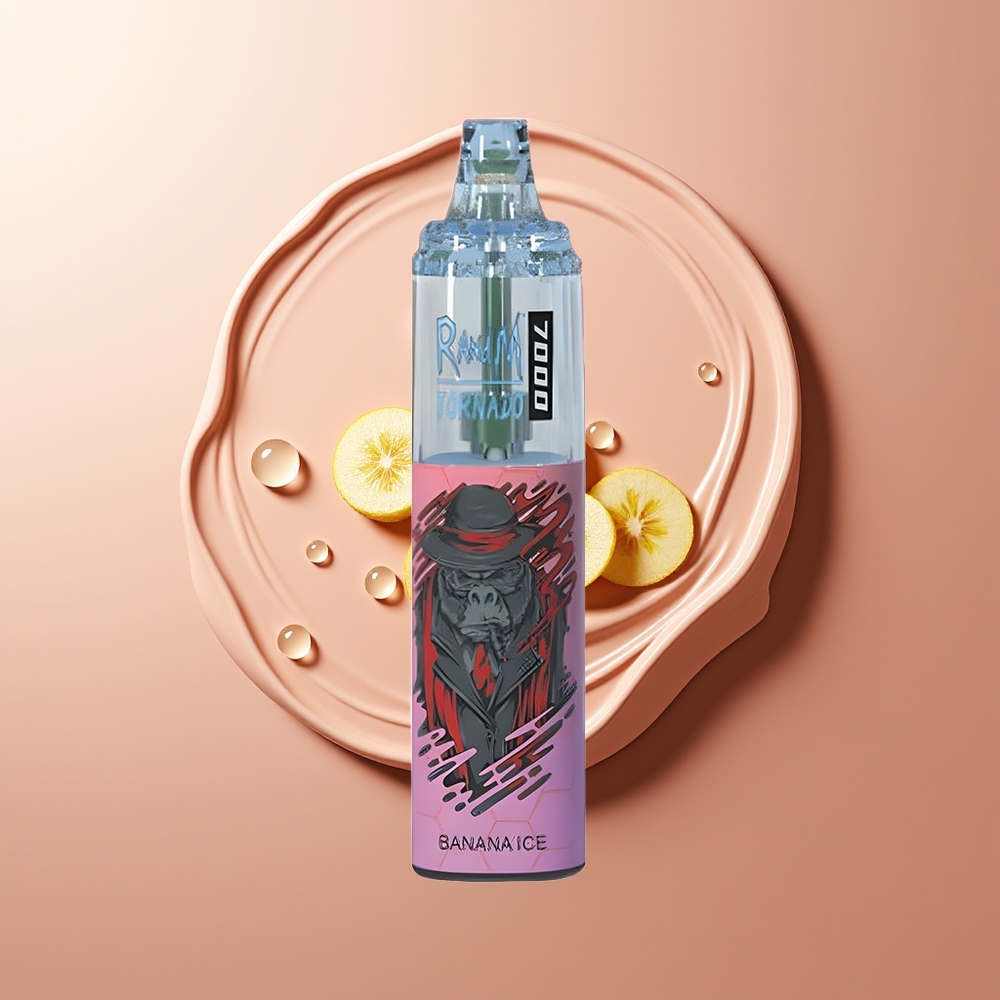 RandM Fumot Tornado 7000 Puhang 14 ML E-vedelik Banaani-Jää