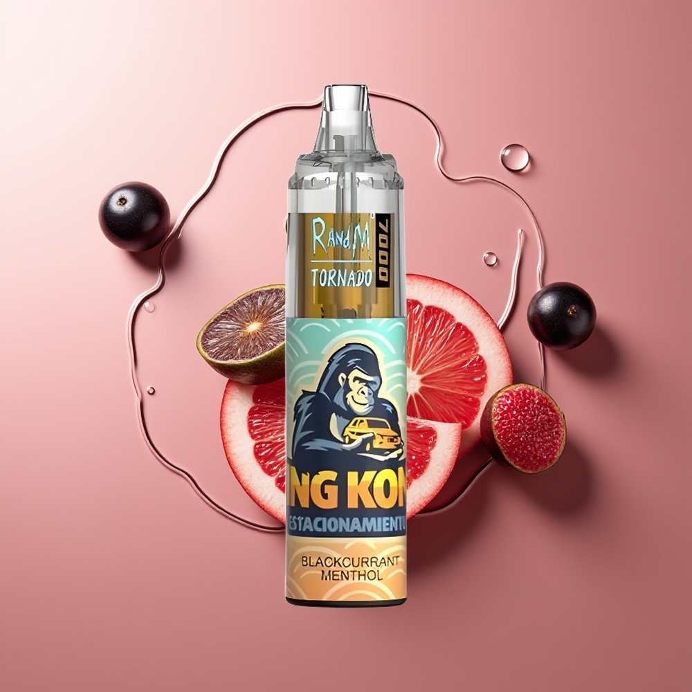 RandM Fumot Tornado 7000 Puhang 14ml Mustsõstar-Mentool Mesh Coil