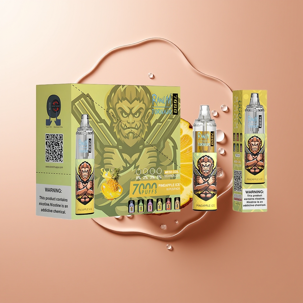 RandM Fumot Tornado 7000 Puhang Ananass-Jää 14ML Mesh