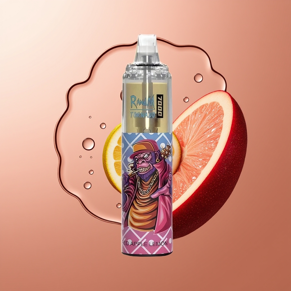 RandM Fumot Tornado 7000 Puhang Punane Õun Sidrun 14ML Tüüp-C