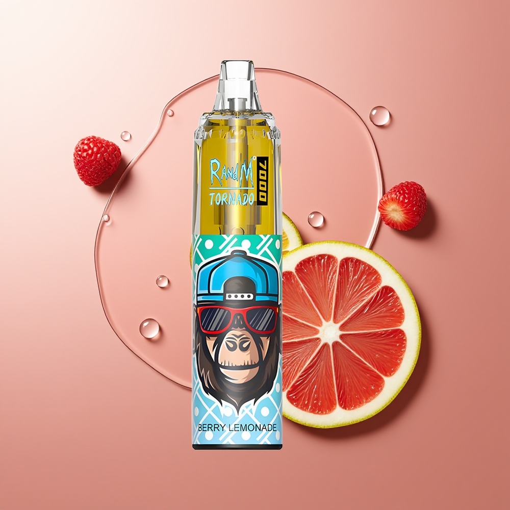 RandM Fumot Tornado 7000 Puhangud Marja-Limonad 14 ML Õhureguleeritav